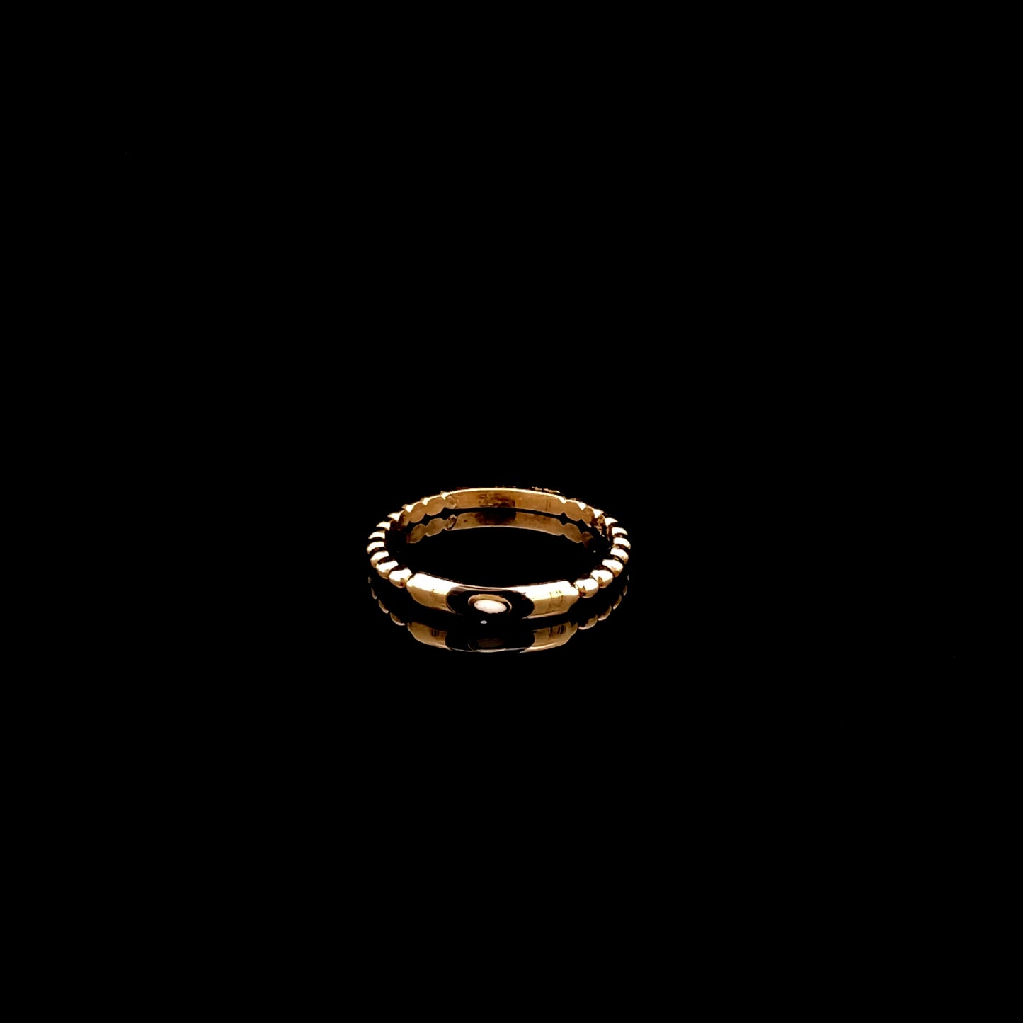 Bague empilable « Mal de Ojo » en or jaune 10 carats