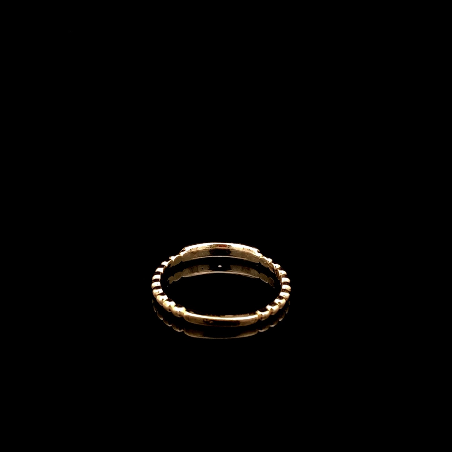 Bague empilable « Mal de Ojo » en or jaune 10 carats