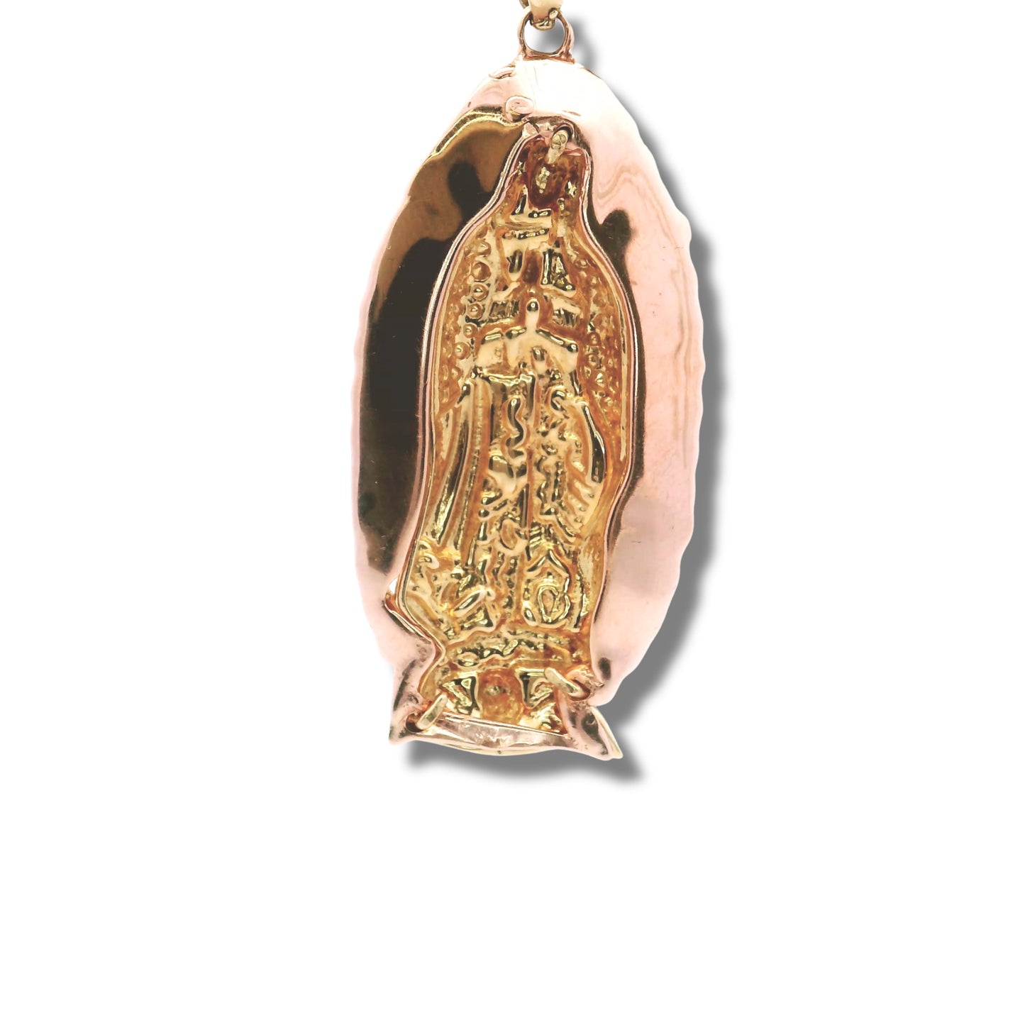 Pendentif « Nuestra Señora de Guadalupe » en or 14 carats