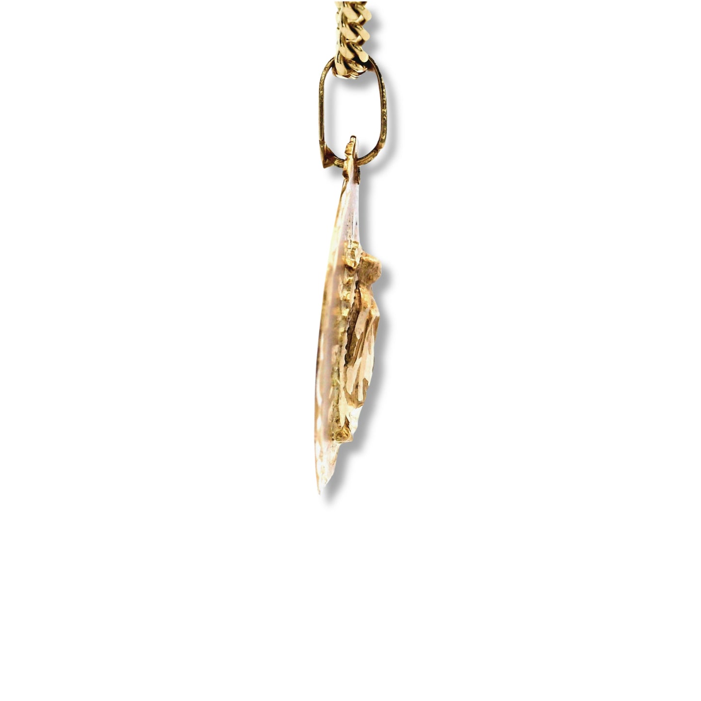 Pendentif Vierge Marie en or jaune 14 carats