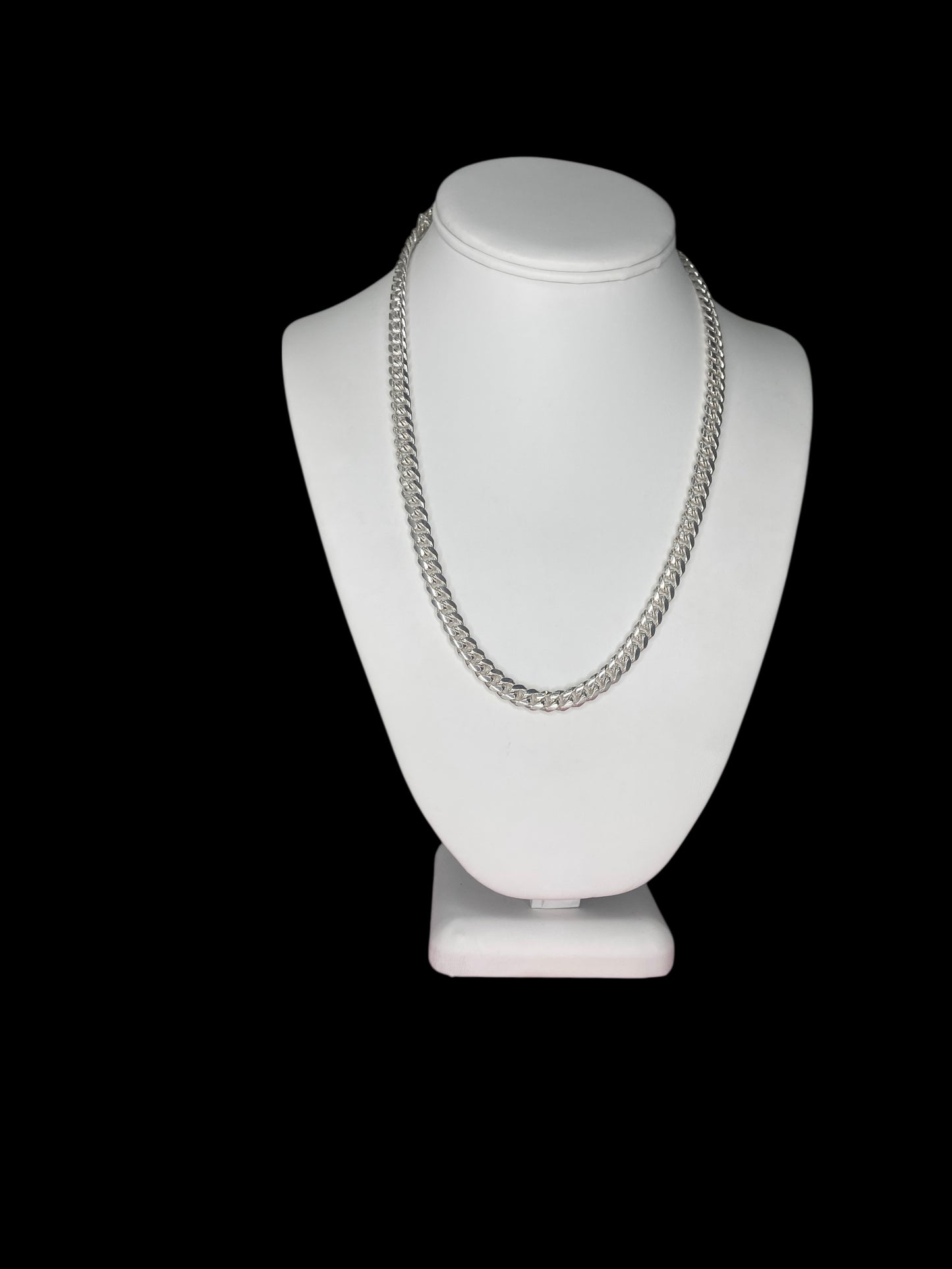 Sterling Silver 925 Cuban Link Chain 20" (6.7 mm)