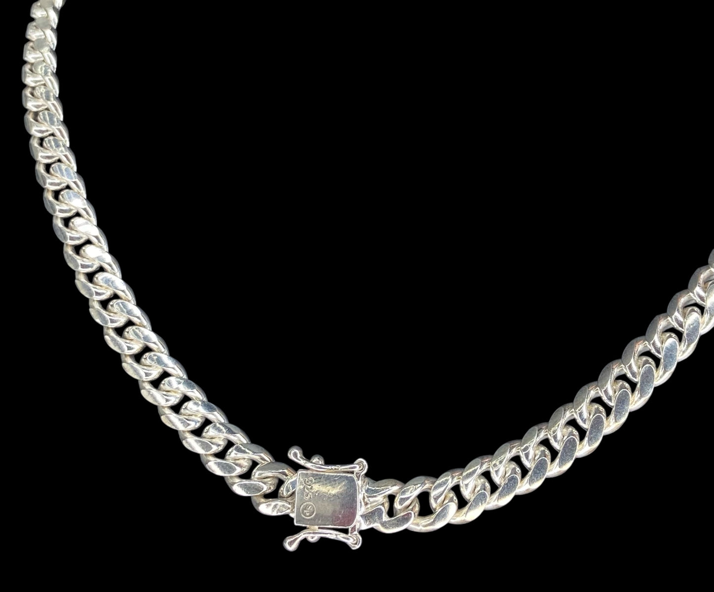 Sterling Silver 925 Cuban Link Chain 20" (6.7 mm)