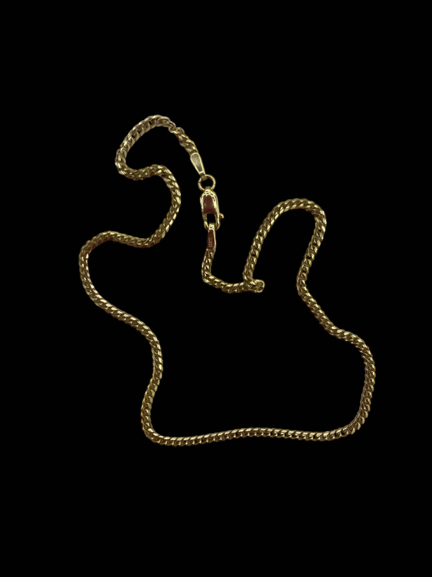 Bracelet de cheville tendance en or jaune 10 carats
