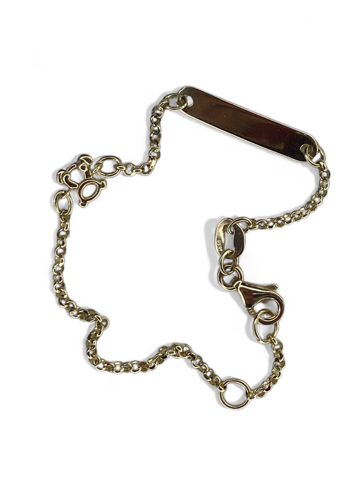 Bracelet gourmette en or jaune 14 carats