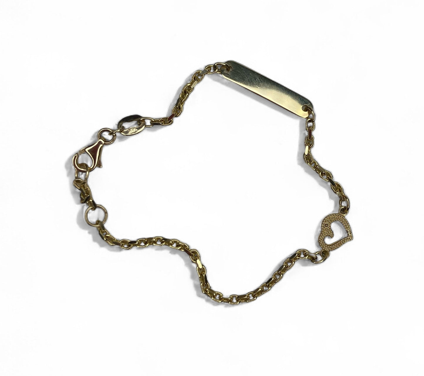 Bracelet gourmette en or jaune 14 carats