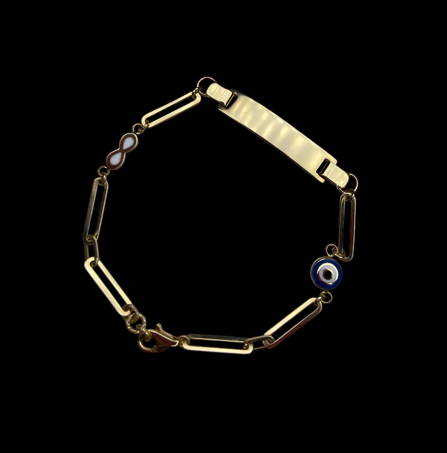 Bracelet gourmette en or jaune 14 carats