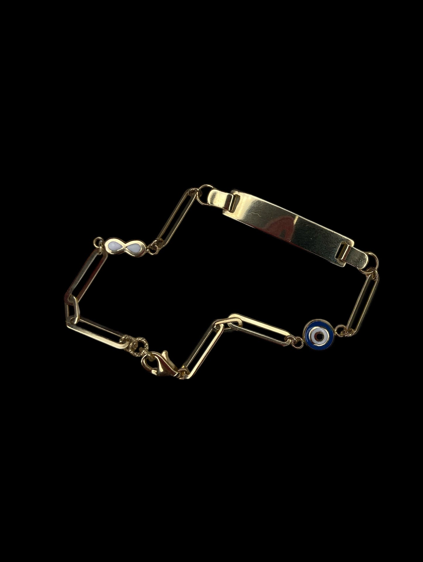 Bracelet gourmette en or jaune 14 carats