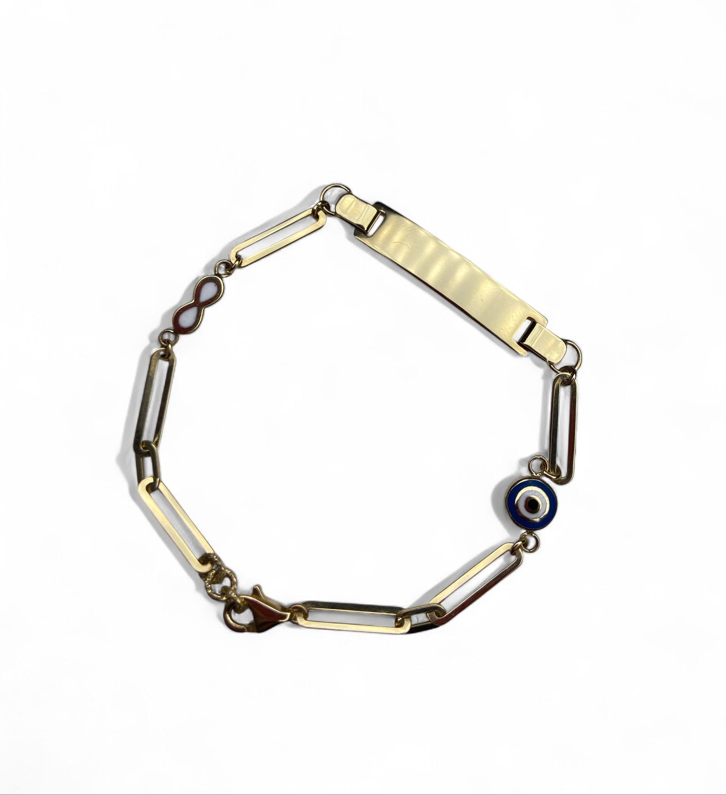Bracelet gourmette en or jaune 14 carats