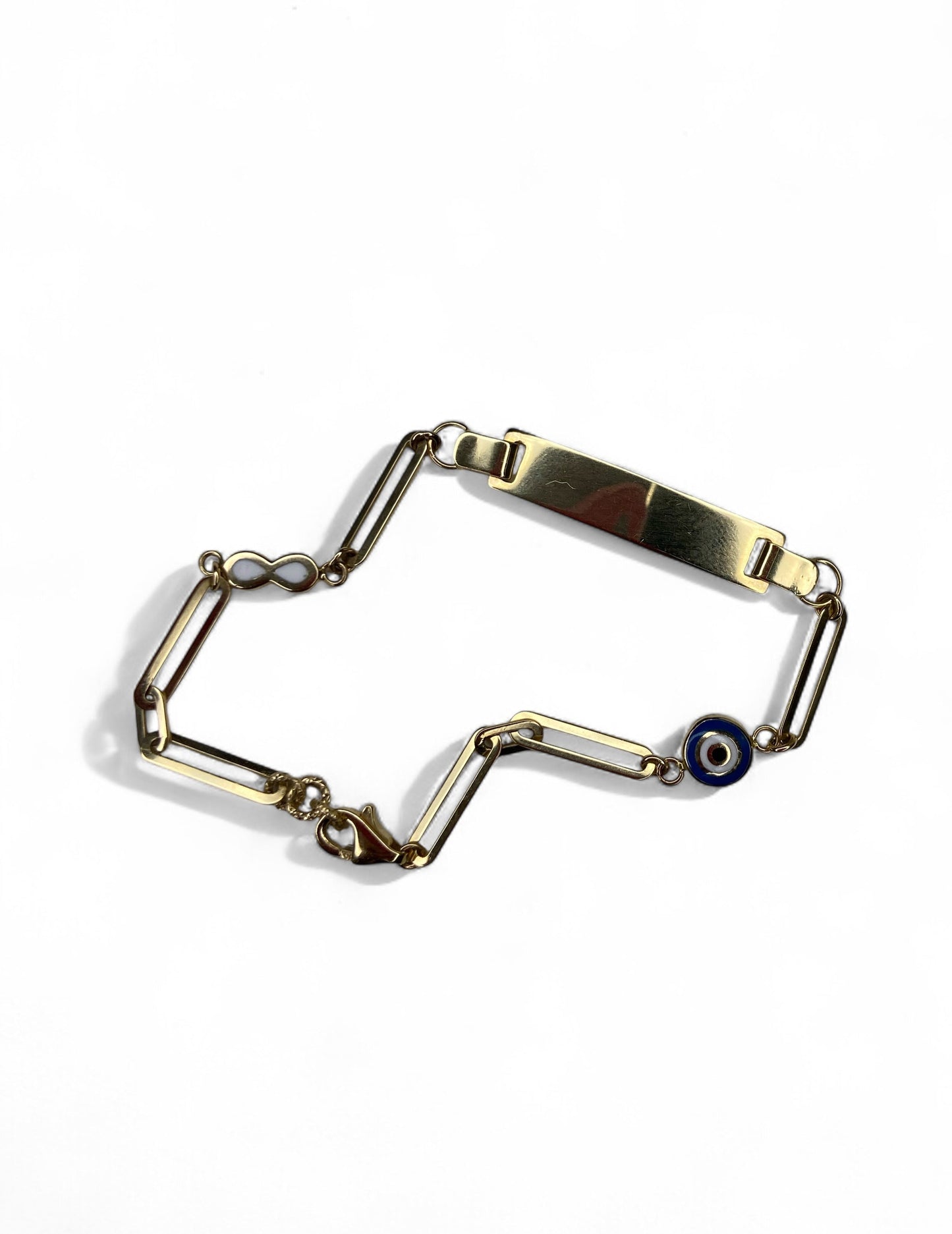 Bracelet gourmette en or jaune 14 carats
