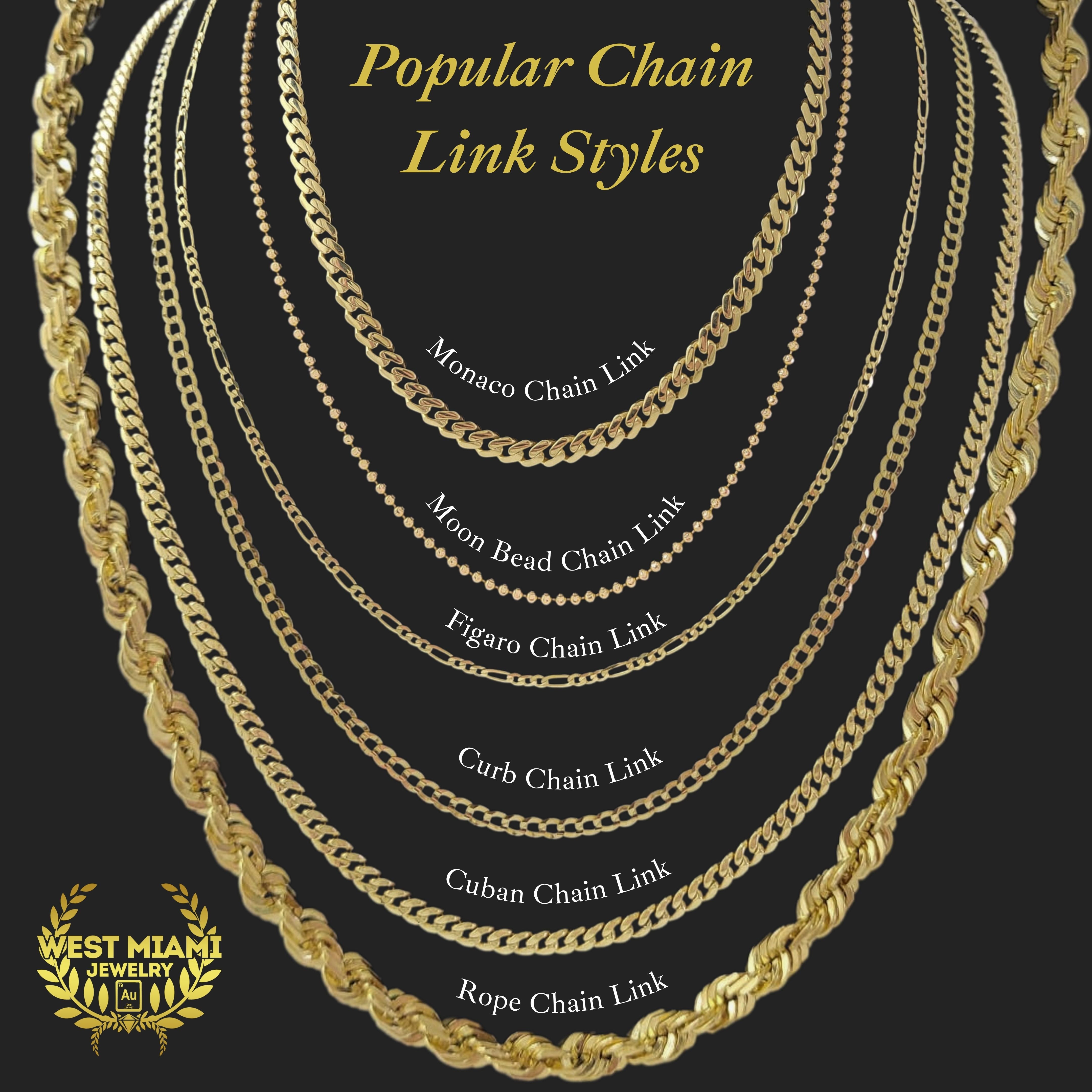 Jewelry Guide: Popular Chain Types for Your Collection – West Miami Jewelry