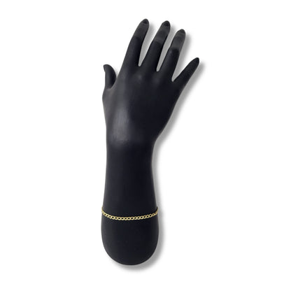 14K Yellow Gold Curb Bracelet