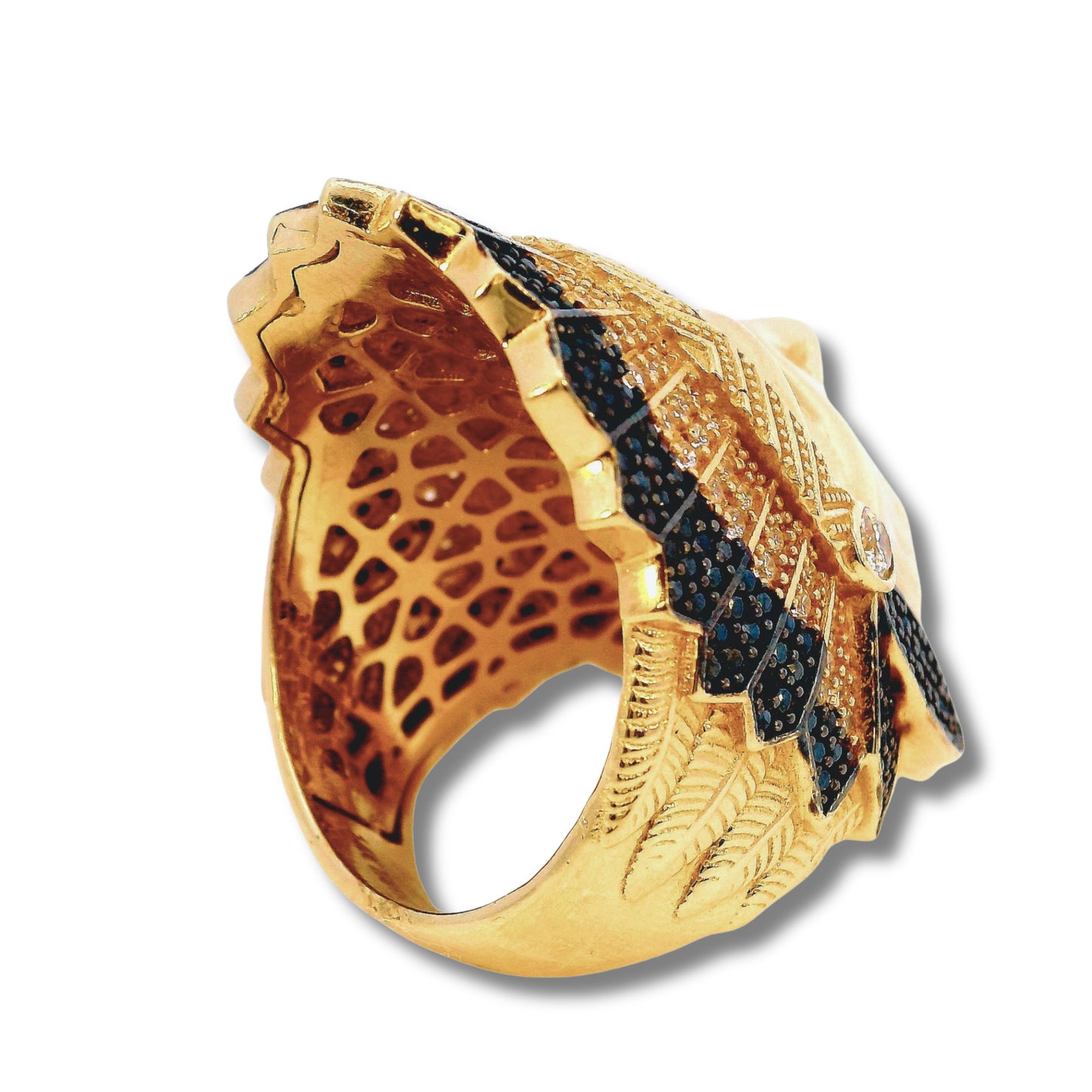 14K Yellow Gold Indian Ring