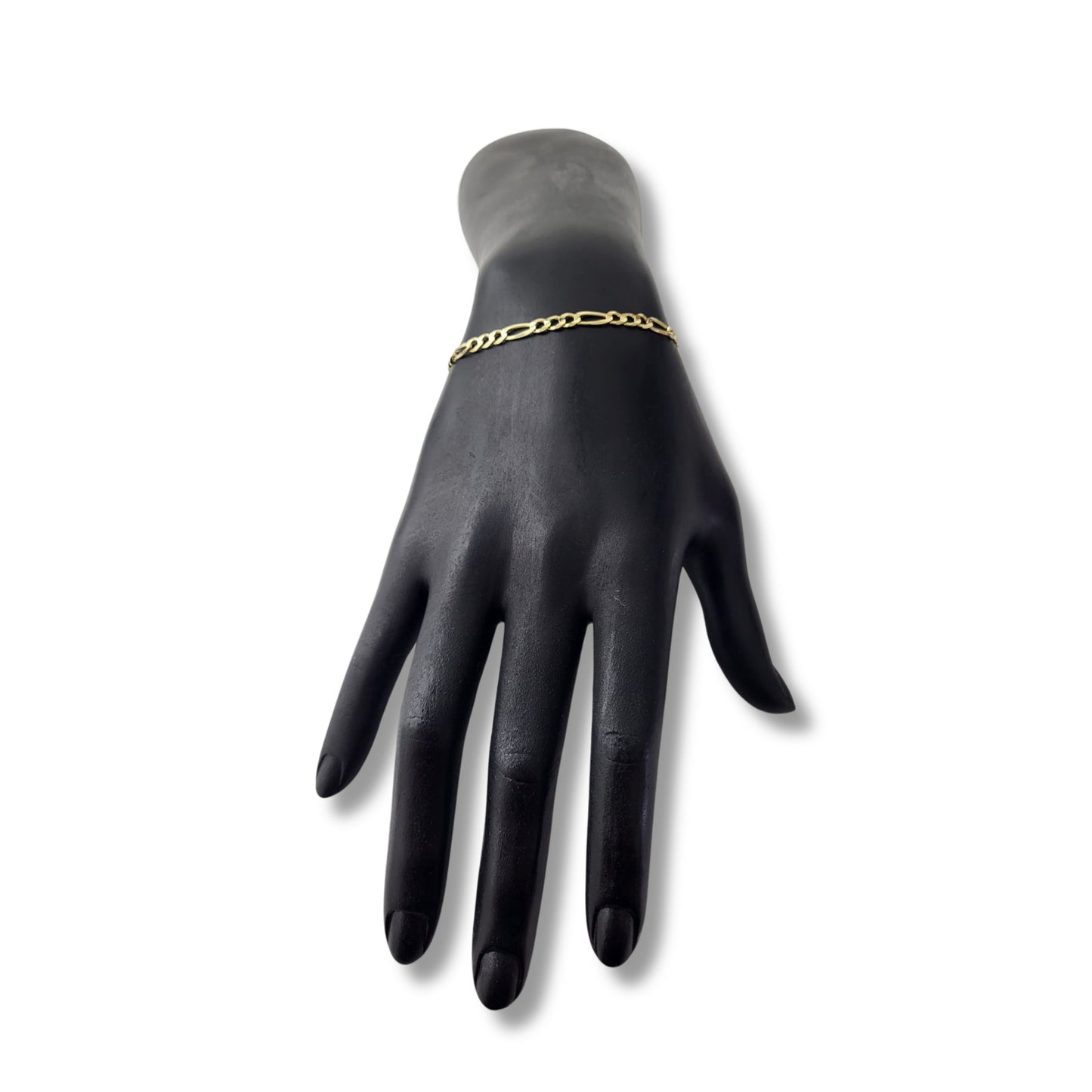 Bracelet Figaro en or jaune 14 carats