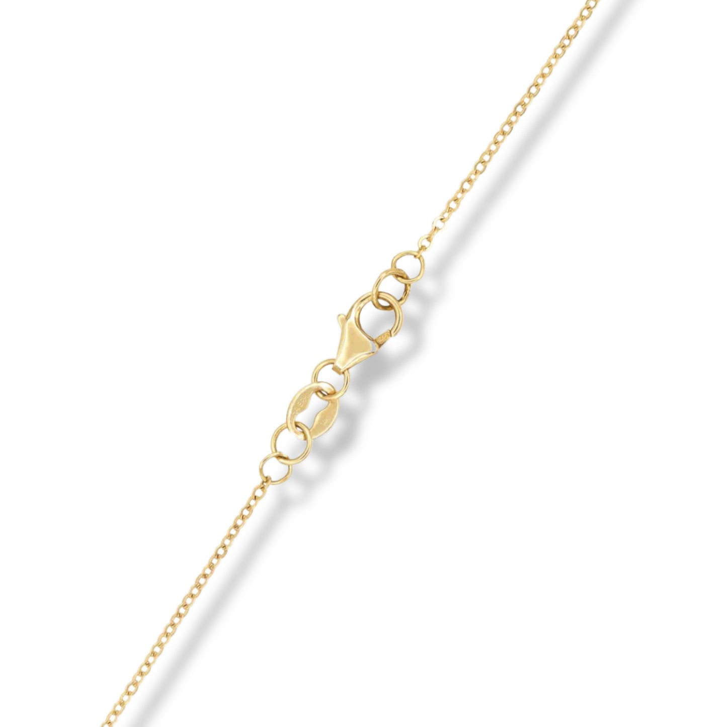 Collier en or jaune 18 carats avec topaze arc-en-ciel