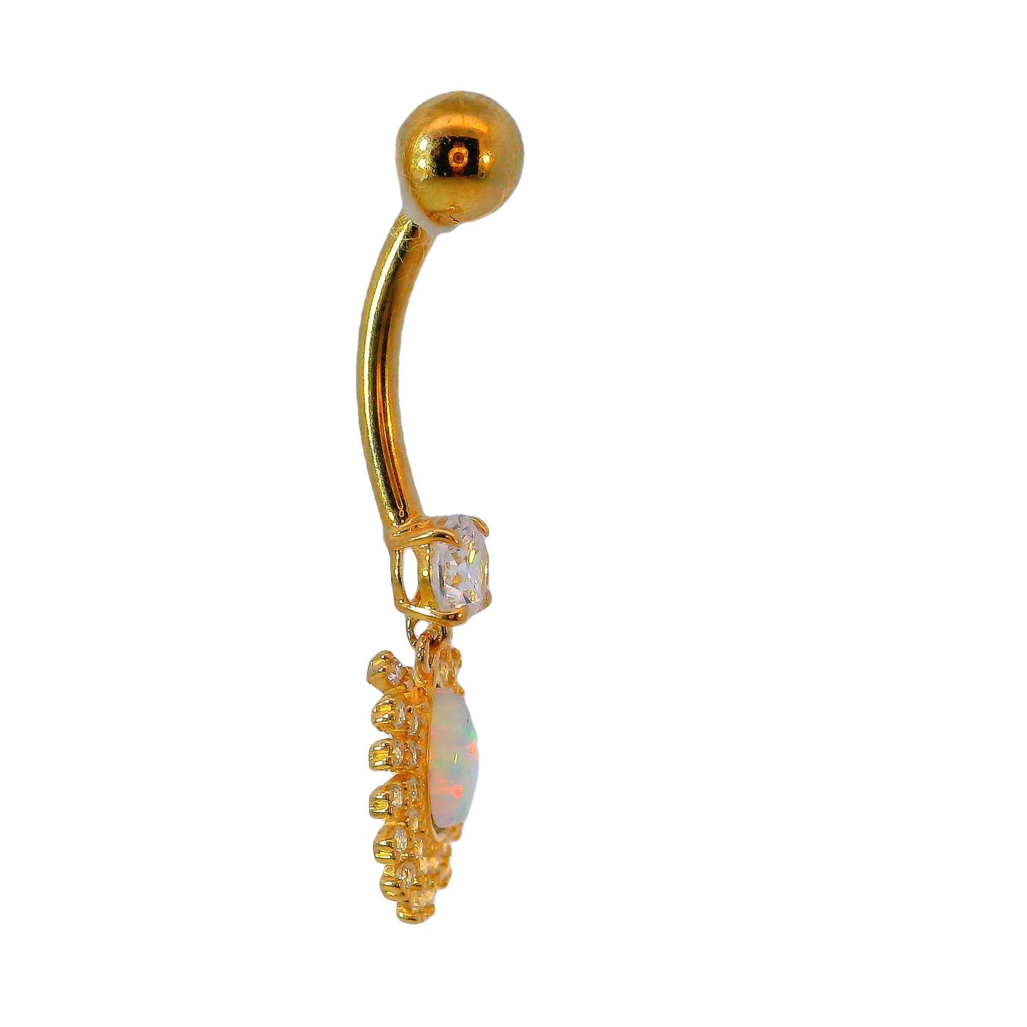 Nombril en or jaune 14 carats