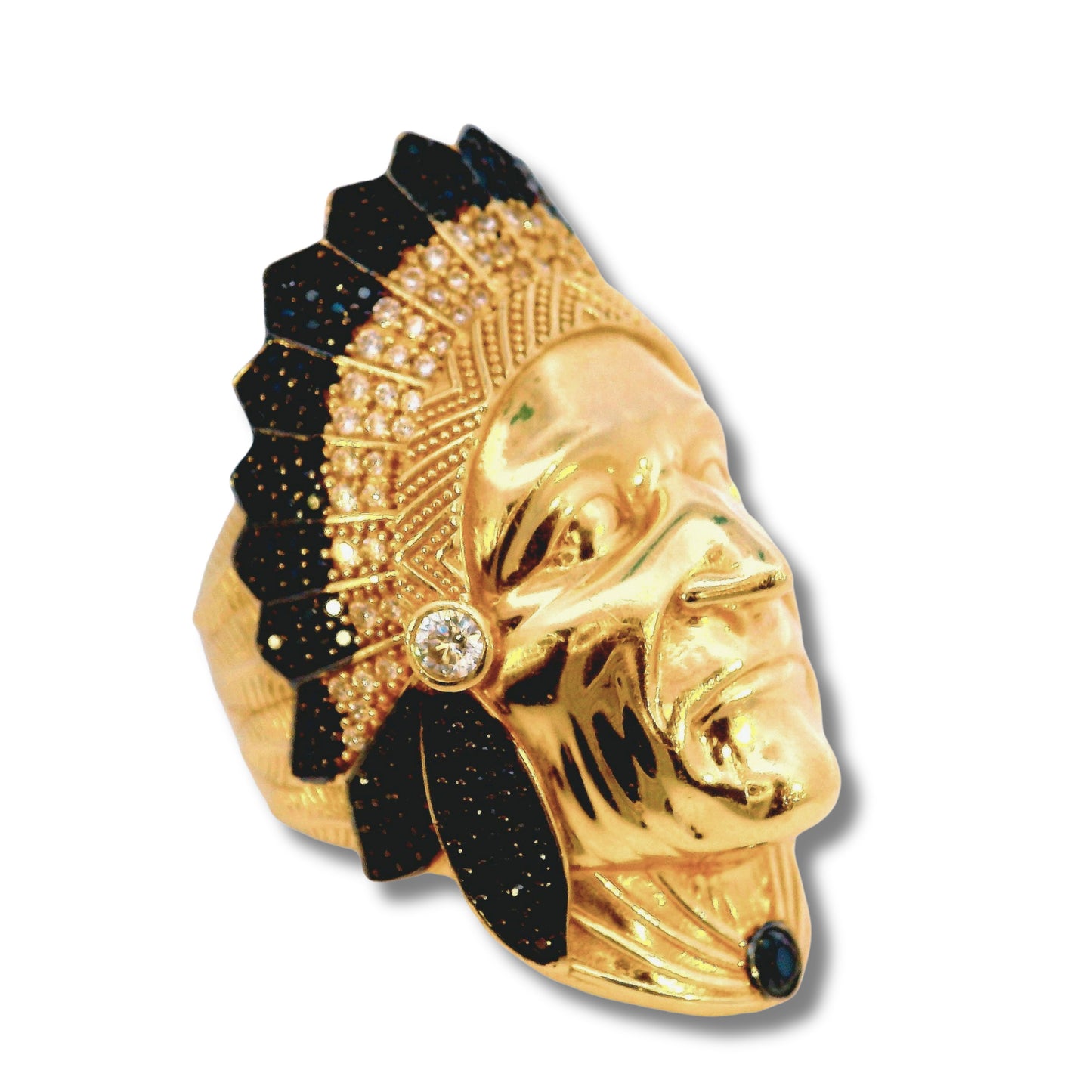 14K Yellow Gold Indian Ring