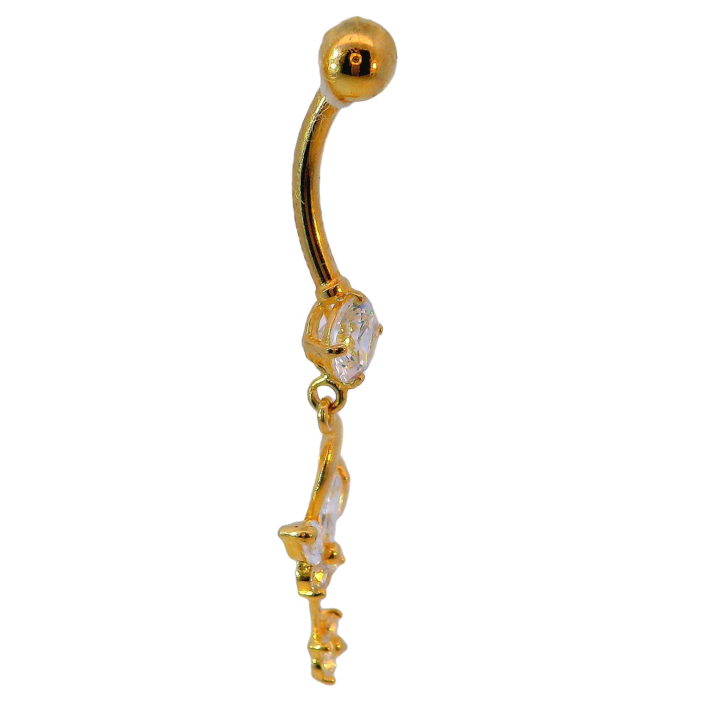 Nombril en or jaune 14 carats