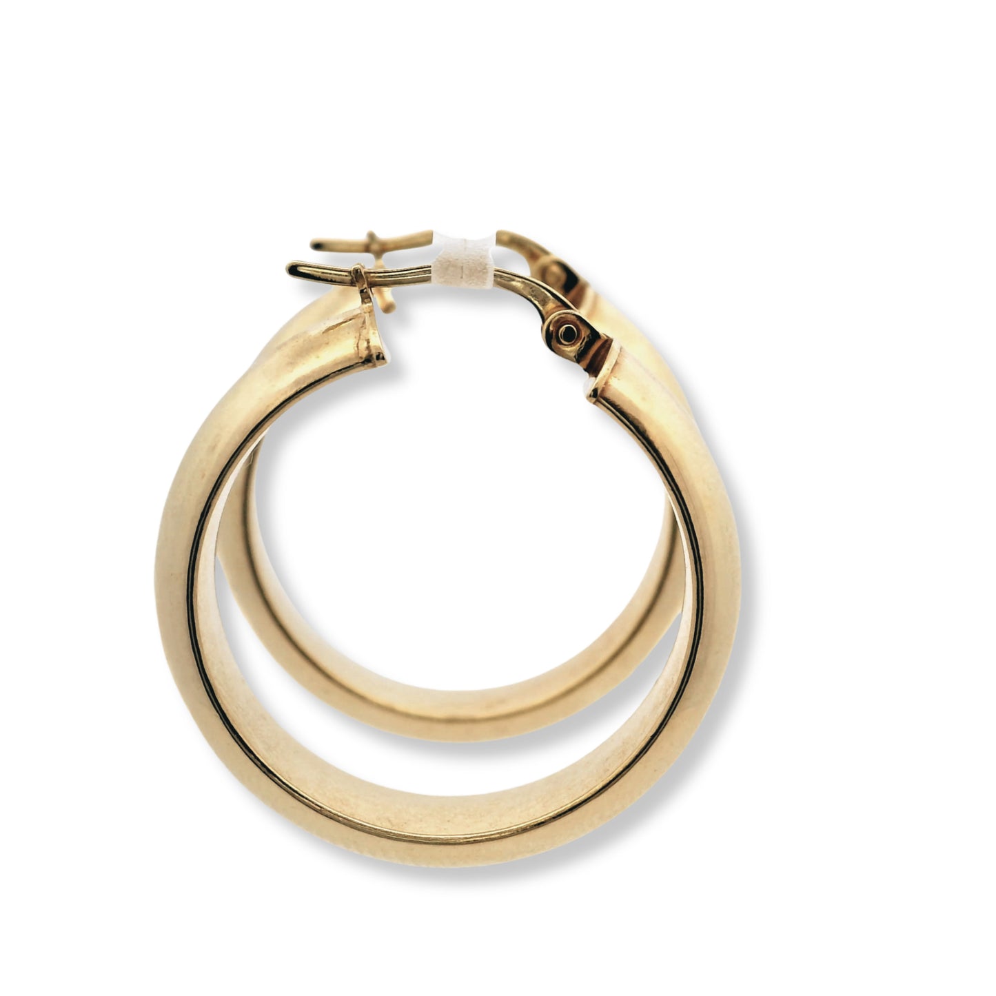 Boucles d'oreilles créoles en or jaune 14 carats