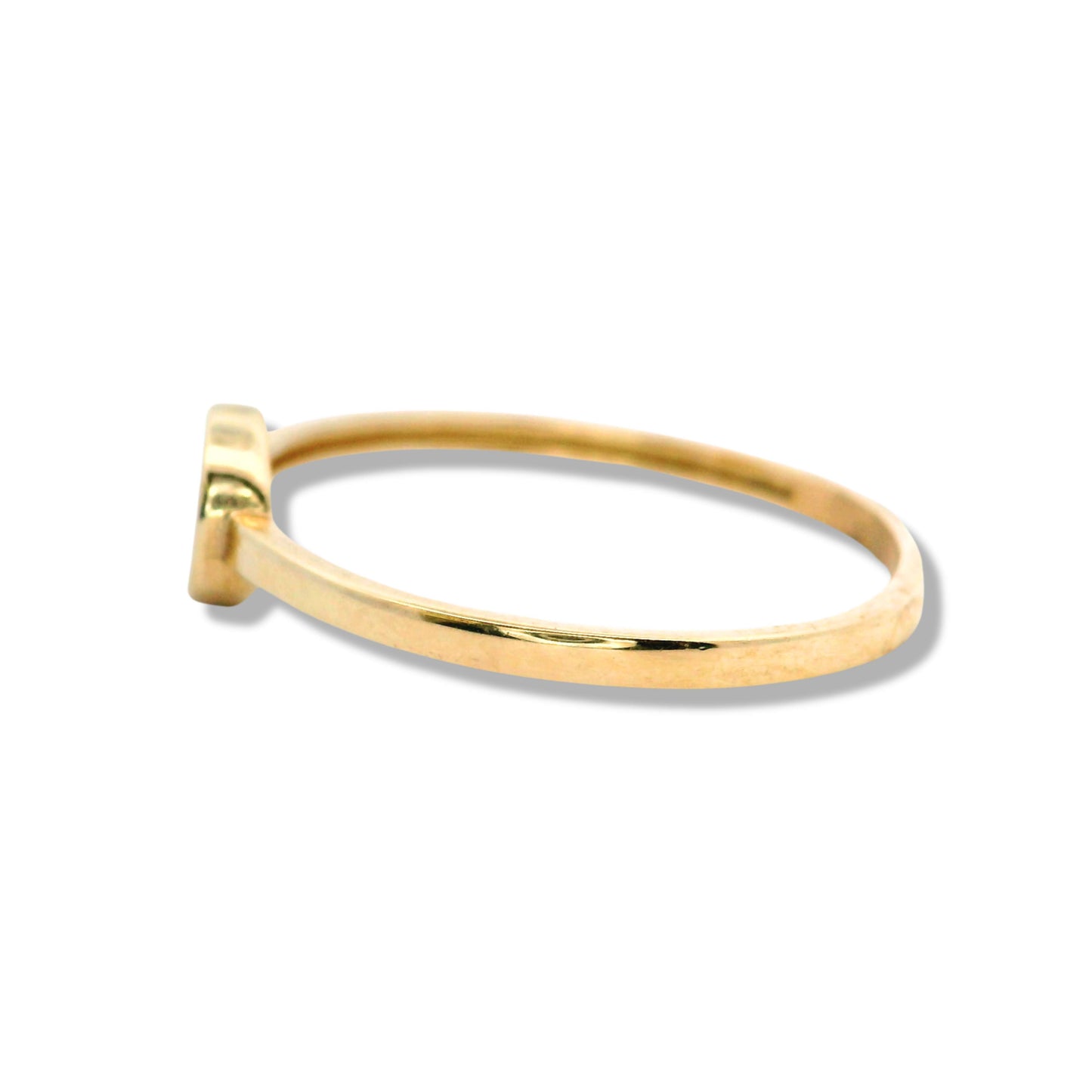 Bague empilable « Mal de Ojo » en or jaune 10 carats