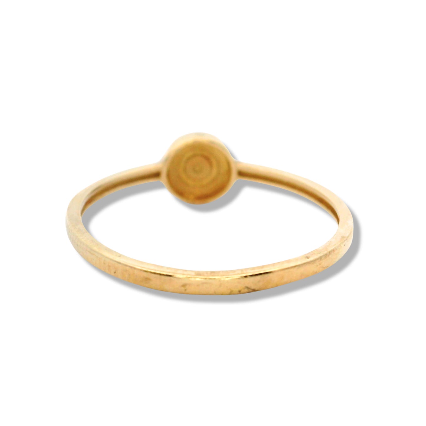 Bague empilable « Mal de Ojo » en or jaune 10 carats