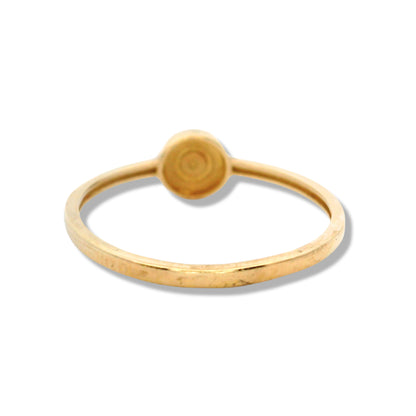 Bague empilable « Mal de Ojo » en or jaune 10 carats
