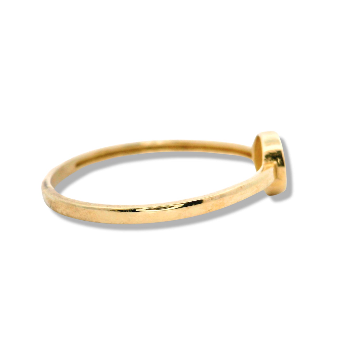 Bague empilable « Mal de Ojo » en or jaune 10 carats