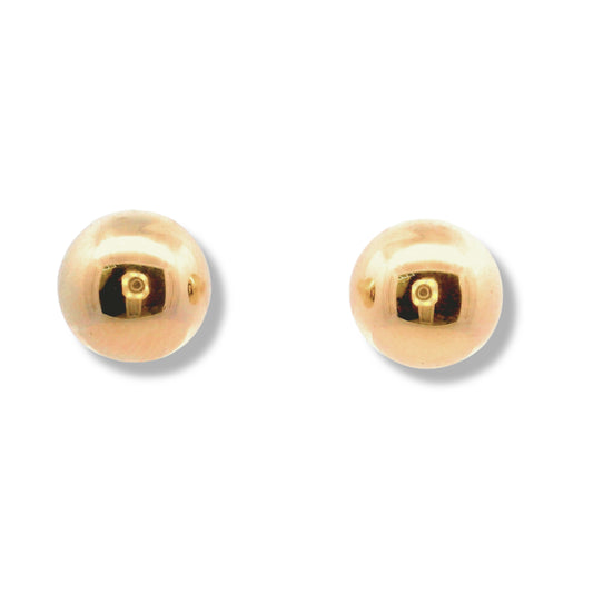 Boucles d'oreilles à tige en or jaune 14 carats (fermoir à pression)