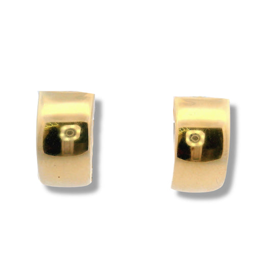 Boucles d'oreilles créoles en or jaune 14 carats