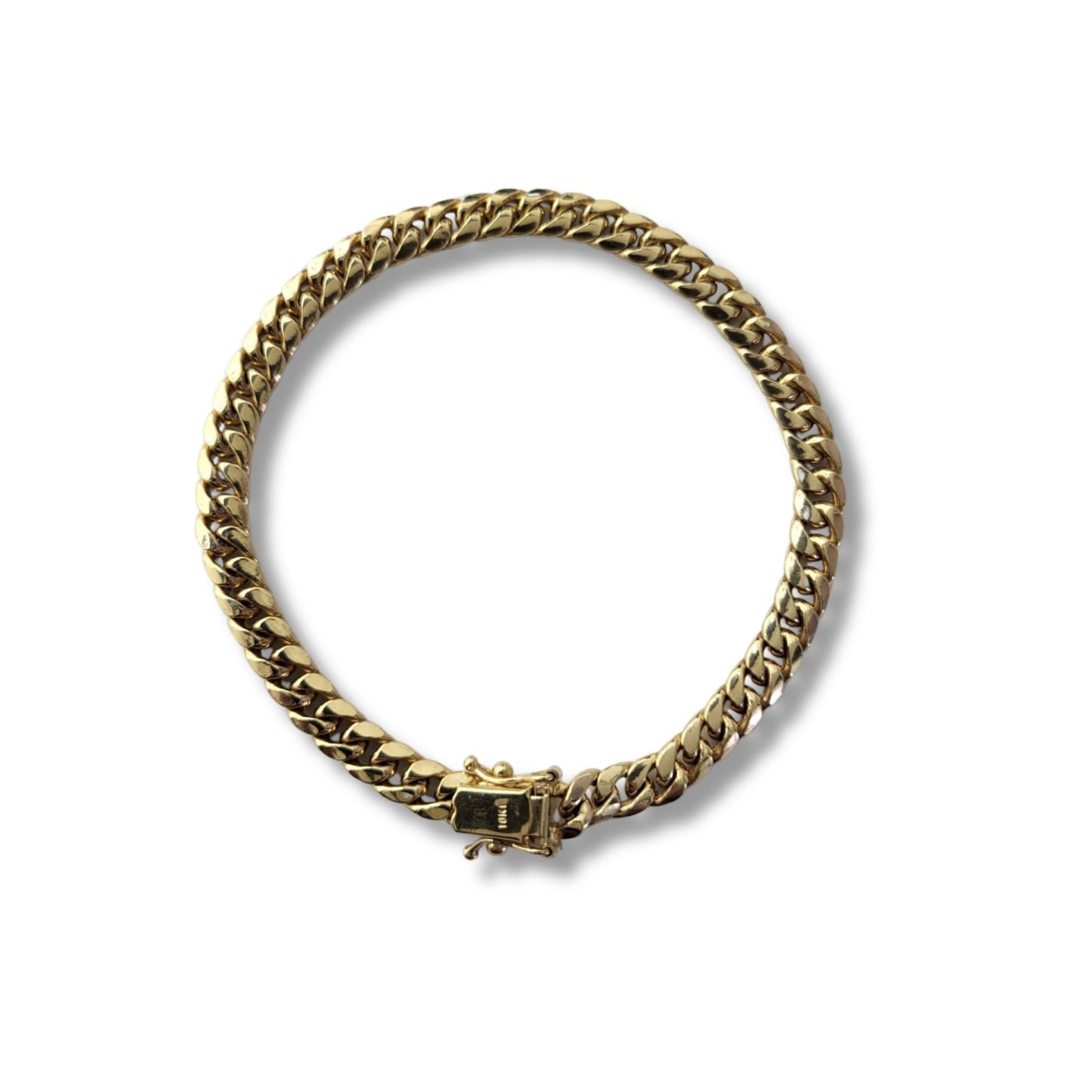 Bracelet de cheville avec fermoir en or jaune 10 carats