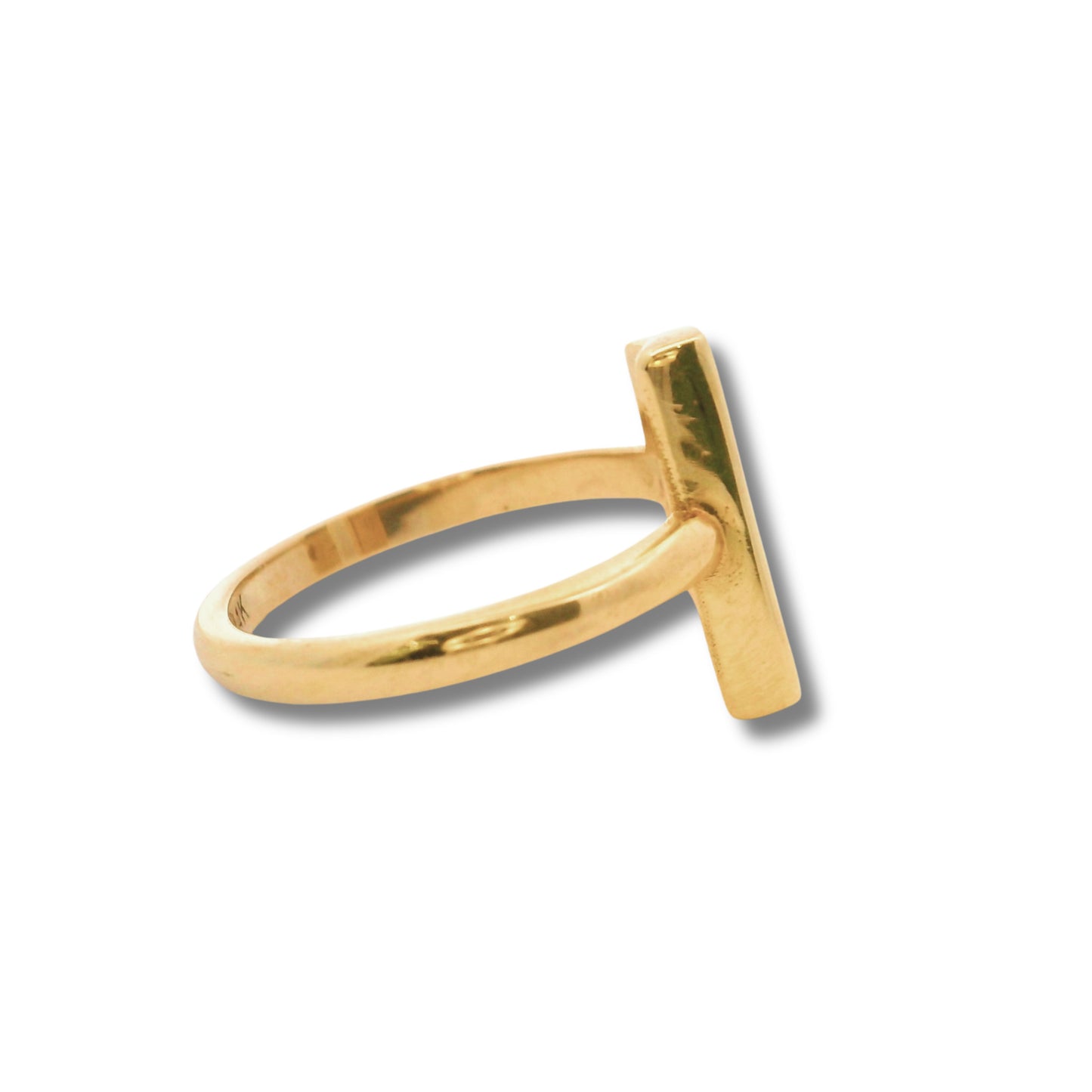 Bague Stacker en or jaune 14 carats avec diamants jaunes