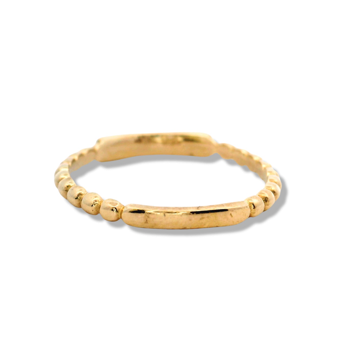 Bague empilable « Mal de Ojo » en or jaune 10 carats