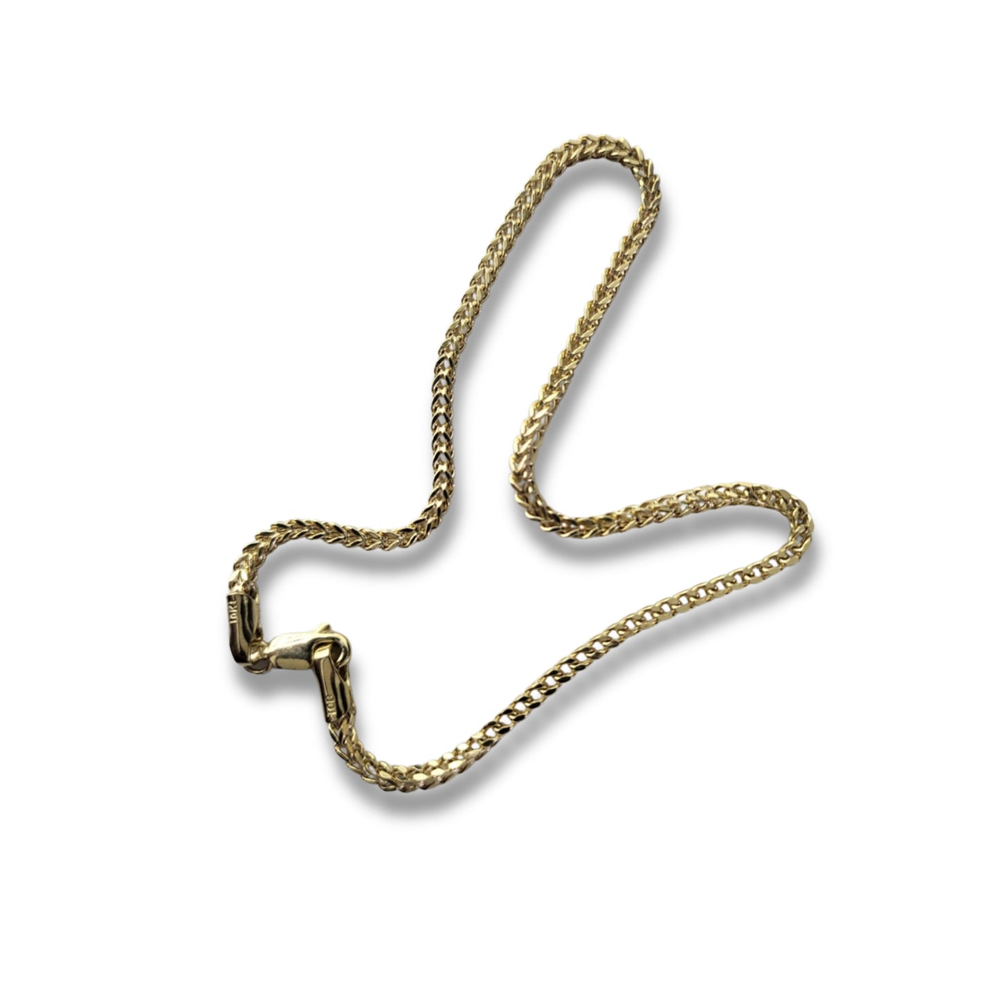 Bracelet de cheville Franco en or jaune 10 carats