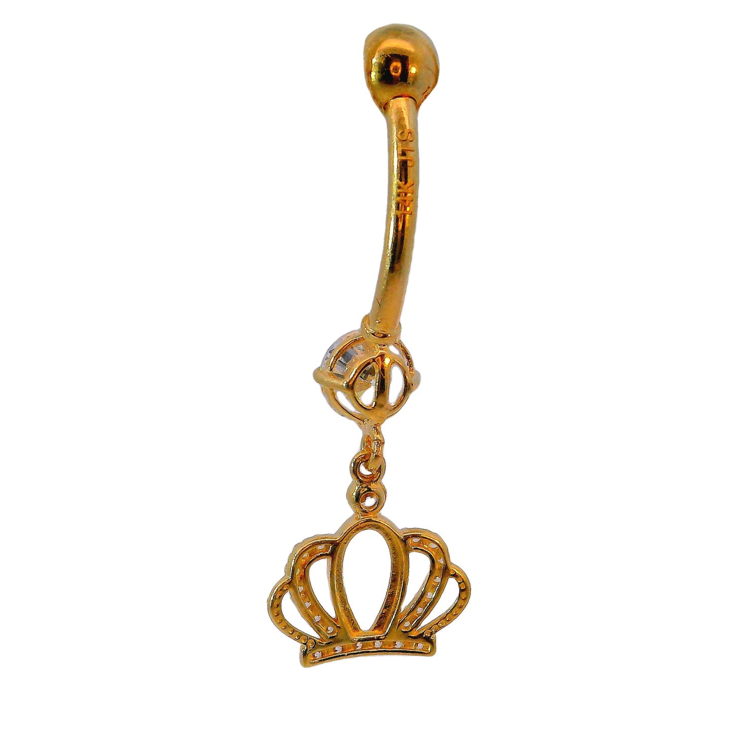 Nombril en or jaune 14 carats