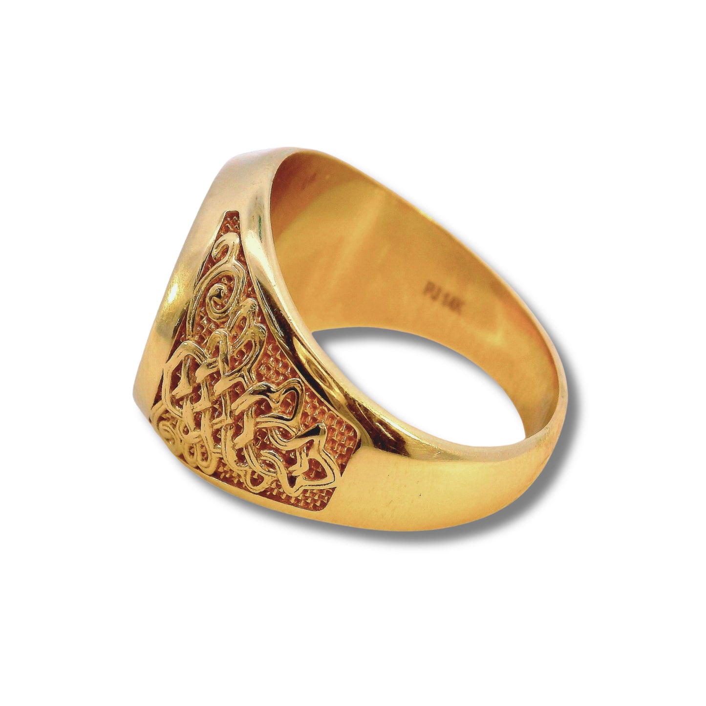 Bague croix en or jaune 14 carats