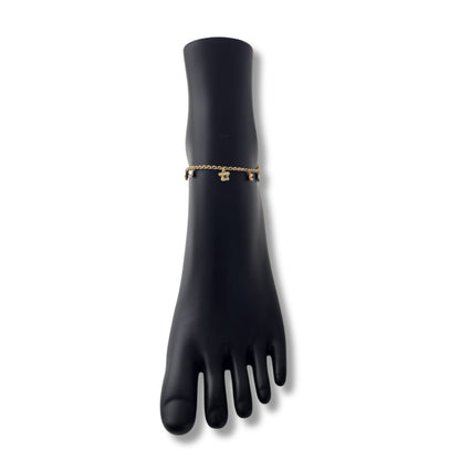14K Yellow Gold Charm Anklet