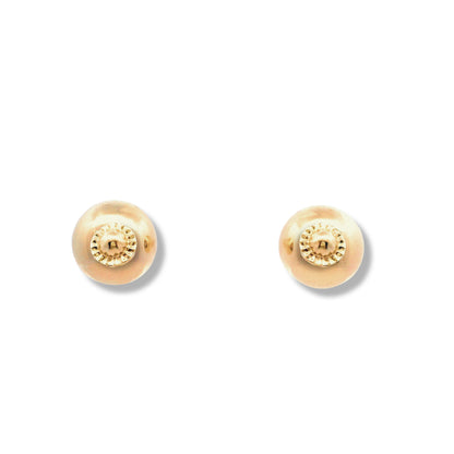 Boucles d'oreilles à tige en or jaune 14 carats (fermoir à vis)
