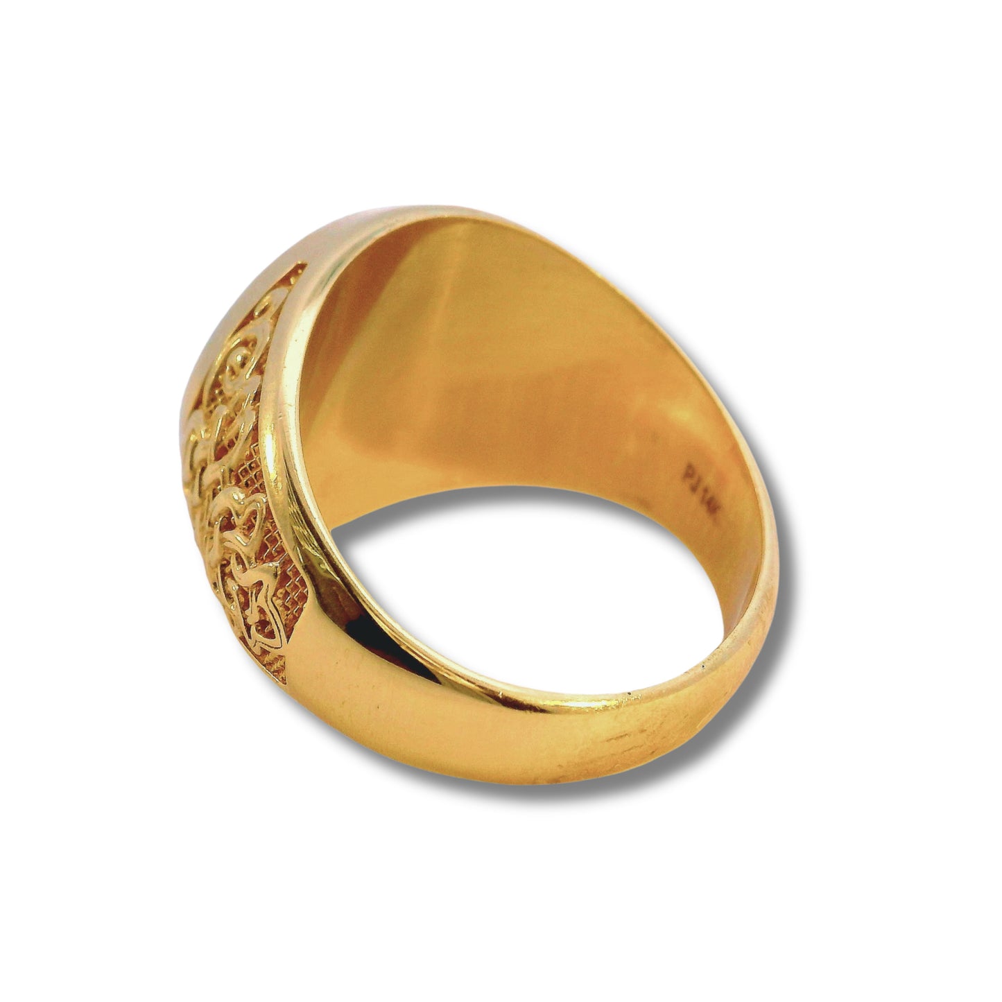 Bague croix en or jaune 14 carats