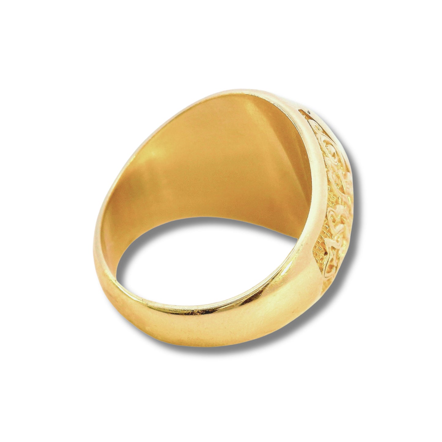 Bague croix en or jaune 14 carats