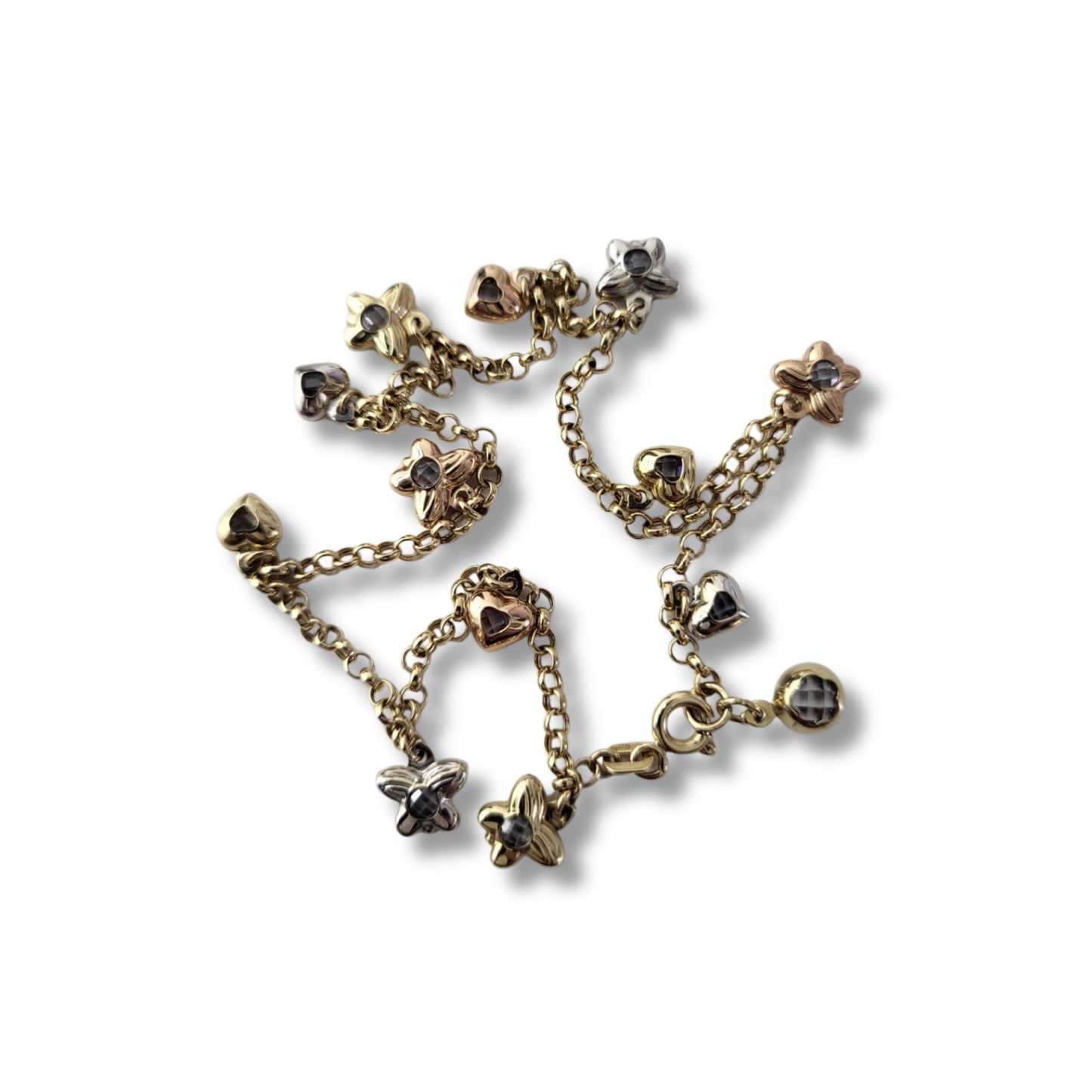14K Yellow Gold Charm Anklet