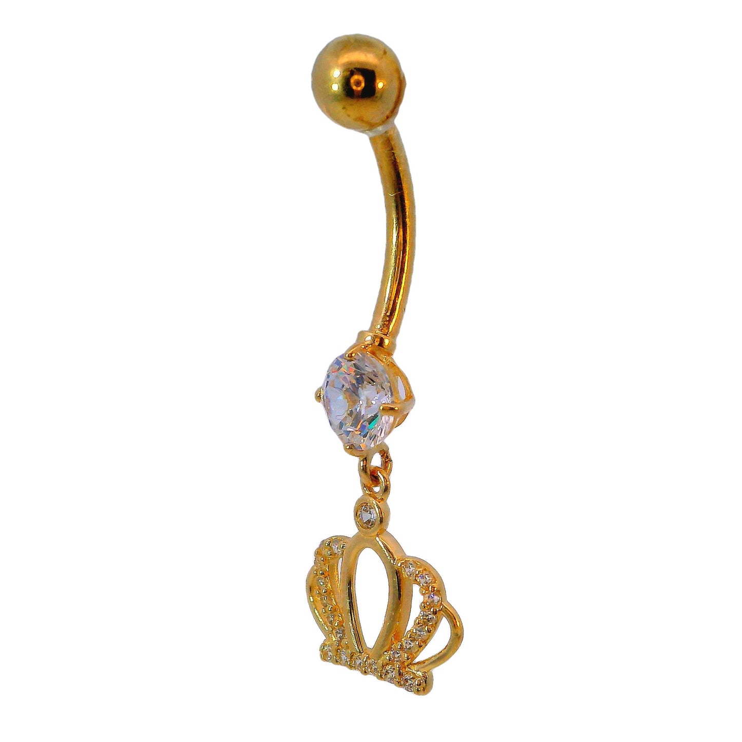 Nombril en or jaune 14 carats