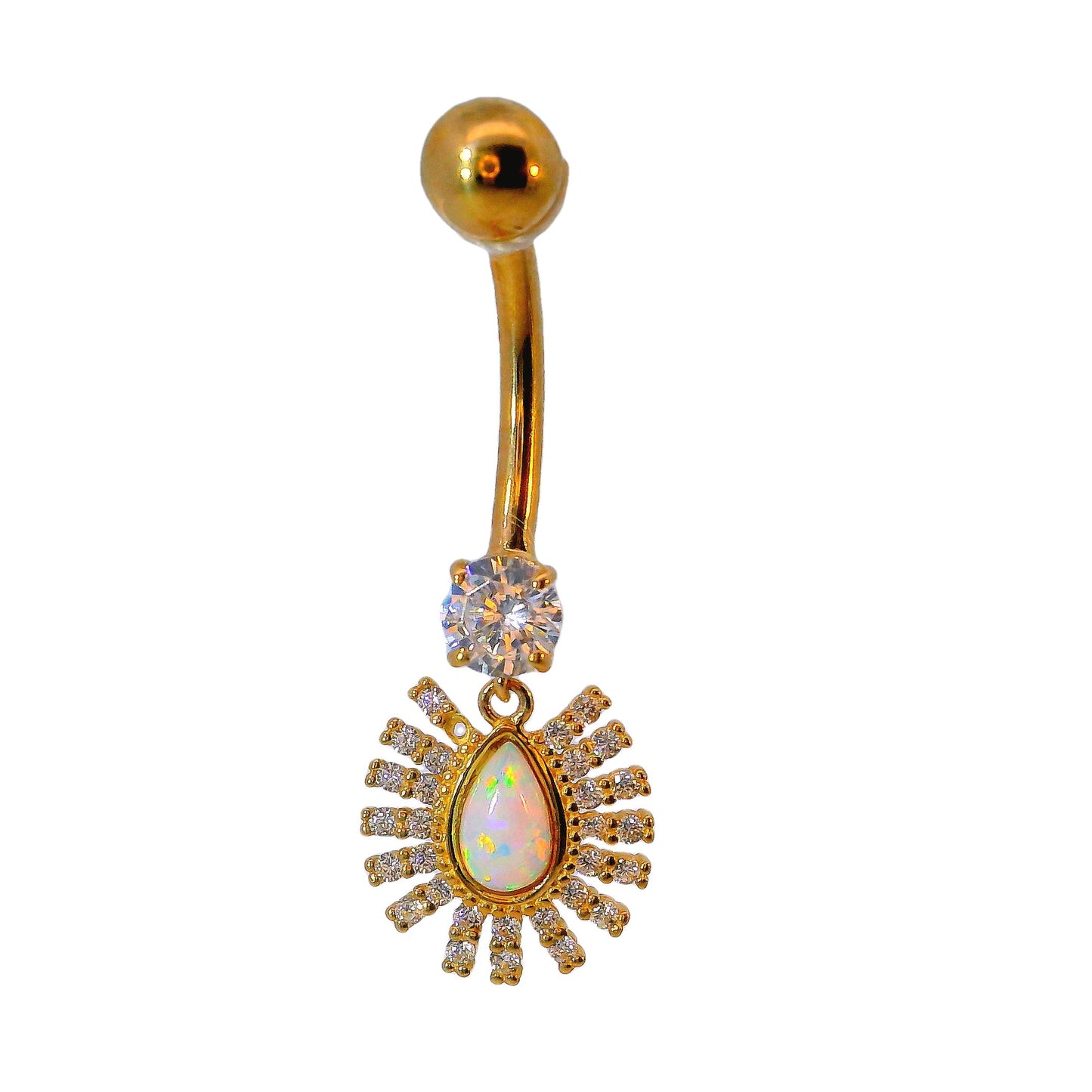 Nombril en or jaune 14 carats