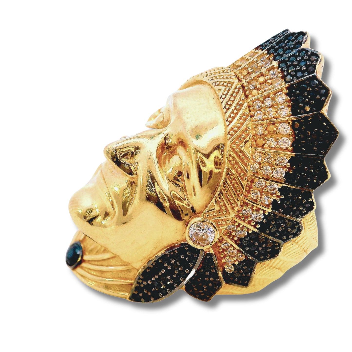 14K Yellow Gold Indian Ring