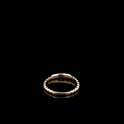 Bague empilable « Mal de Ojo » en or jaune 10 carats