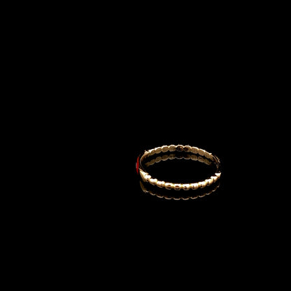 Bague empilable « Mal de Ojo » en or jaune 10 carats