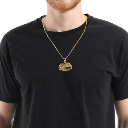 14K Yellow Gold Last Supper Pendant