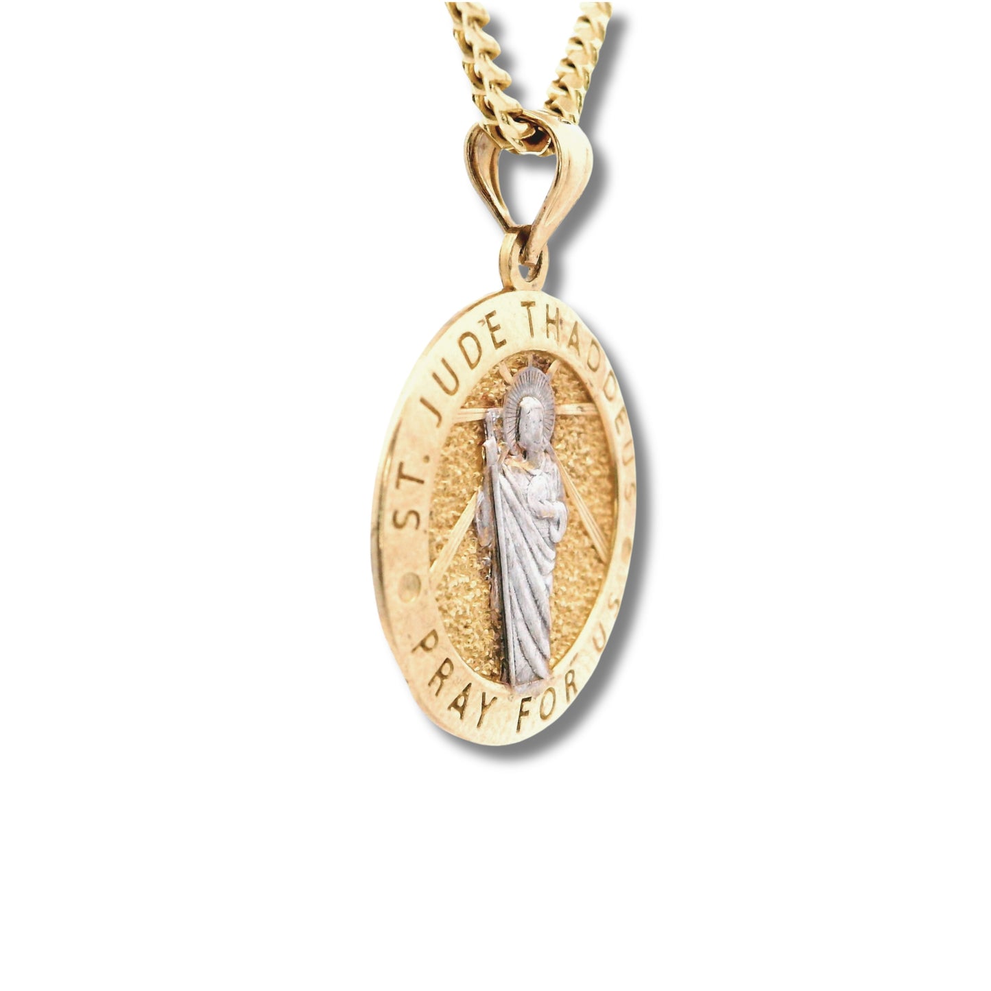 14K Yellow Gold Saint Jude Thaddeus Pendant