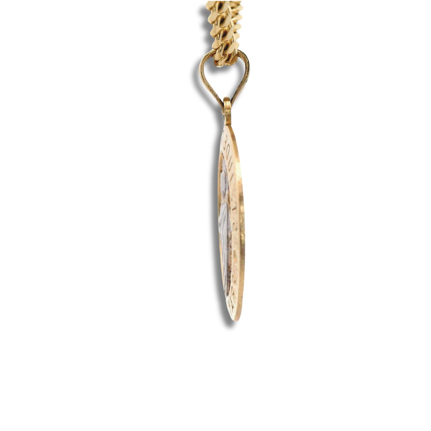 14K Yellow Gold Saint Jude Thaddeus Pendant