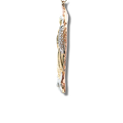 Pendentif « Nuestra Señora de Guadalupe » en or 14 carats