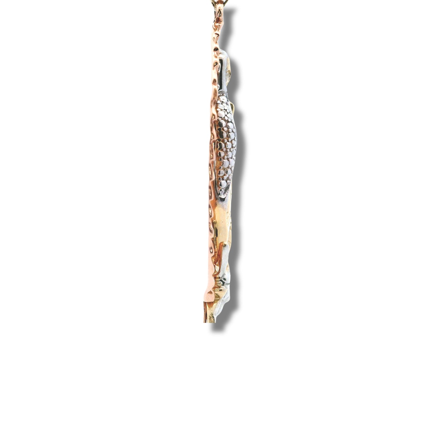 Pendentif « Nuestra Señora de Guadalupe » en or 14 carats