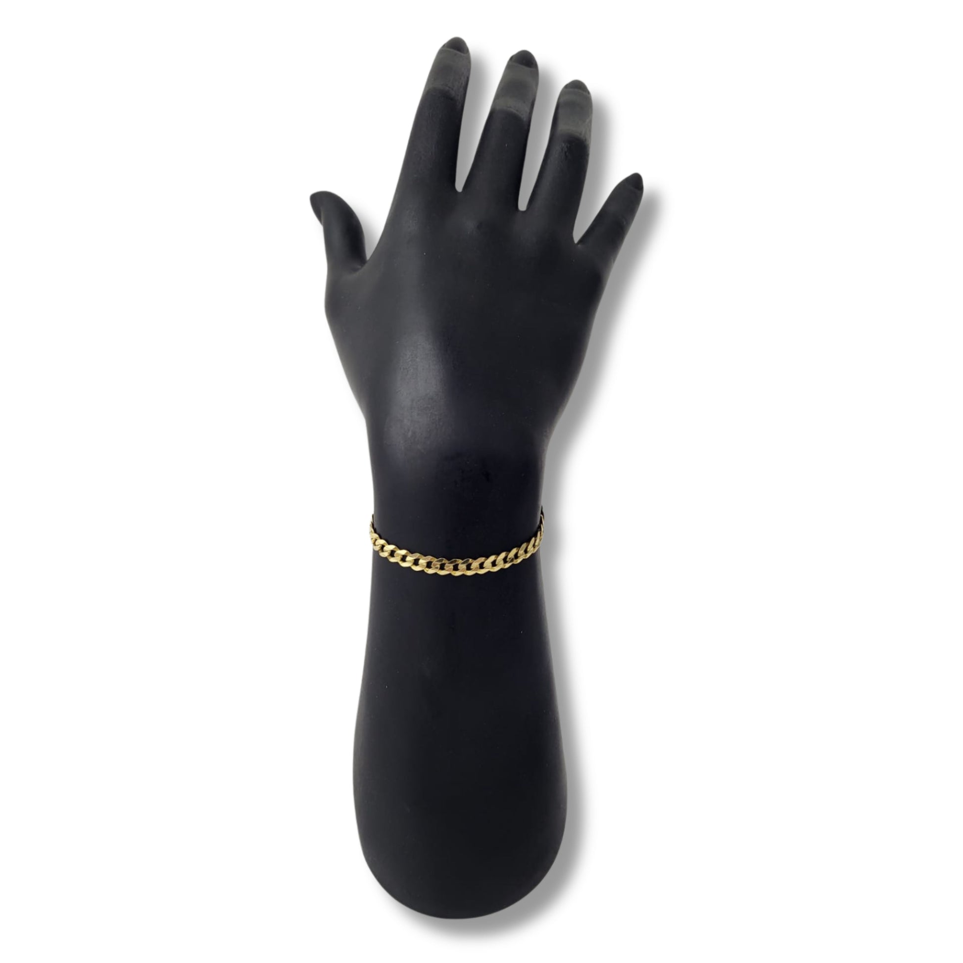 14K Yellow Gold Cuban Link Curb Bracelet